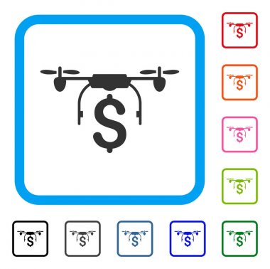 Drone iş simge çerçeveli