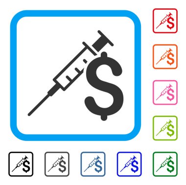 Uyuşturucu işinin simgesi çerçeveli