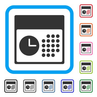 Saat ve Tarih simgesini çerçeveli