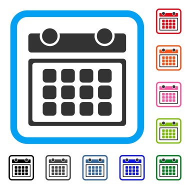 Takvim ay simge çerçeveli