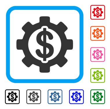 Geliştirme maliyeti simgesi çerçeveli