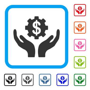 Bakım fiyat simgesi çerçeveli