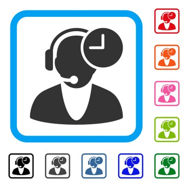 Operatör süresinin simgesi çerçeveli