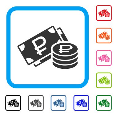 Simge Rublesi nakit çerçeveli