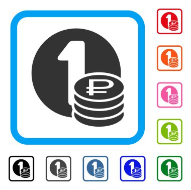 Rublesi sikke simge çerçeveli