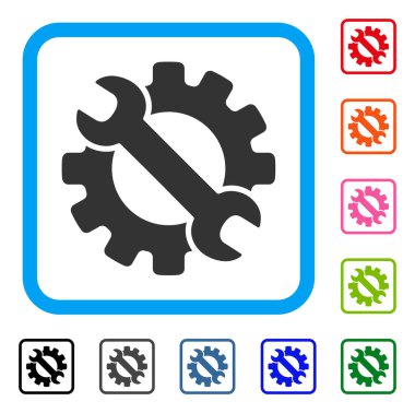 Hizmet araçları simge çerçeveli