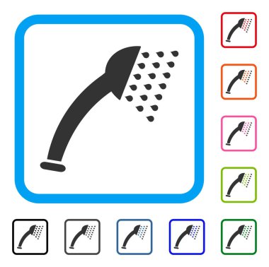 Duş simgesi çerçeveli