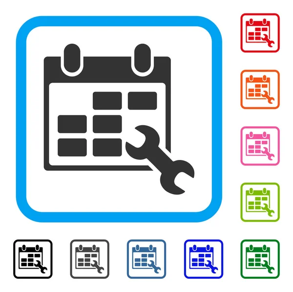 ปรับแต่งไอคอนกรอบตารางเวลา — ภาพเวกเตอร์สต็อก