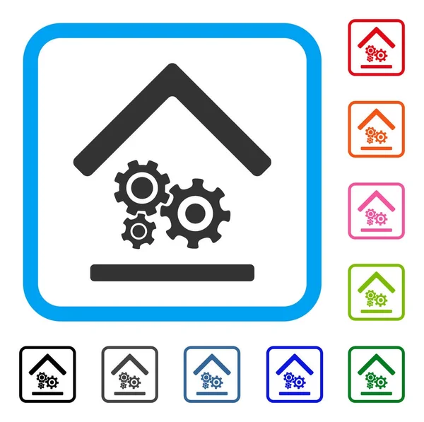 Taller Icono enmarcado — Archivo Imágenes Vectoriales