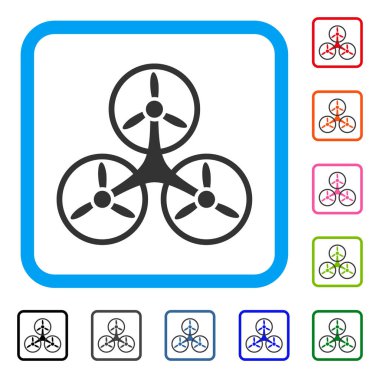 Hava Tricopter simgesi çerçeveli