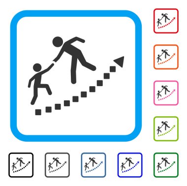 Eğitim büyüme simgesi çerçeveli