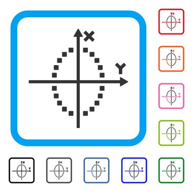 Elips çizim simgesini çerçeveli