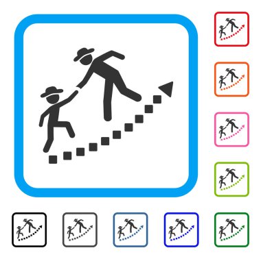 Beyler eğitim büyüme simgesi çerçeveli