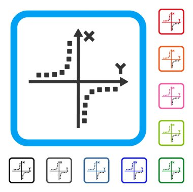 Hiperbol arsa simgesi çerçeveli