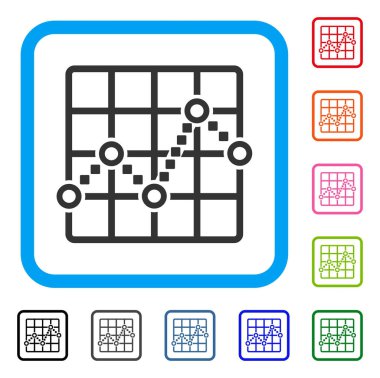 Çizgi çizim simgesini çerçeveli