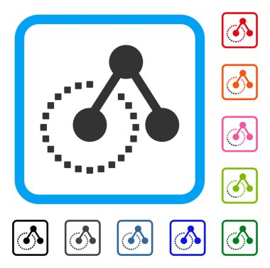 Molekül yapısı simgesi çerçeveli