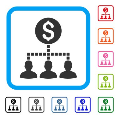 Para alıcıların simge çerçeveli