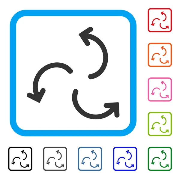 사이 클론 화살표 액자 아이콘 — 스톡 벡터