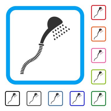 Duş simgesi çerçeveli