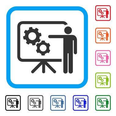 Mekanik vites tahta çerçeveli simge projesi