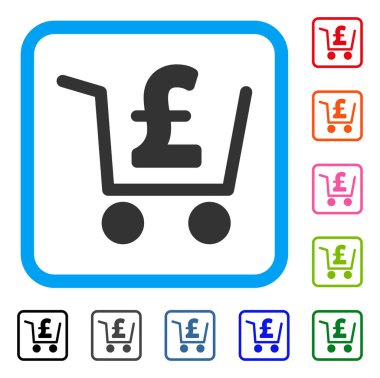 Pound ödeme simgesi çerçeveli