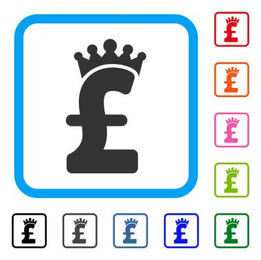 Simge Lirası Crown çerçeveli