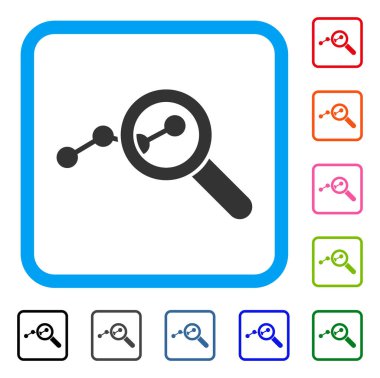 İstatistikleri çerçeveli simgesi keşfetmek