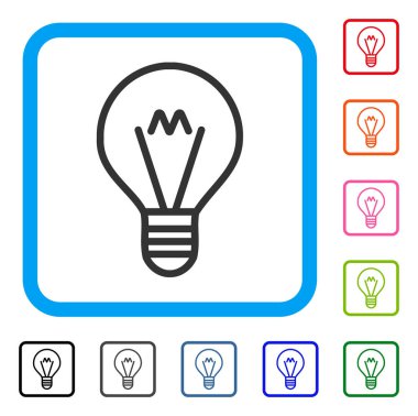 İpucu lamba simgesi çerçeveli