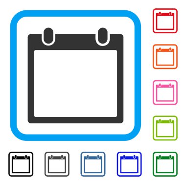 Simge takvim çerçevesini çerçeveli