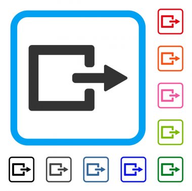 Çıkış simgesini çerçeveli