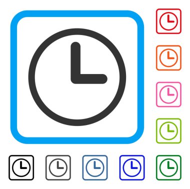 Saat simgesi çerçeveli