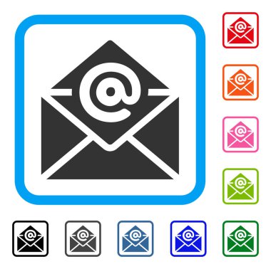 E-posta simgesi çerçeveli