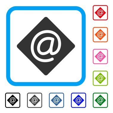 E-posta simgesi çerçeveli