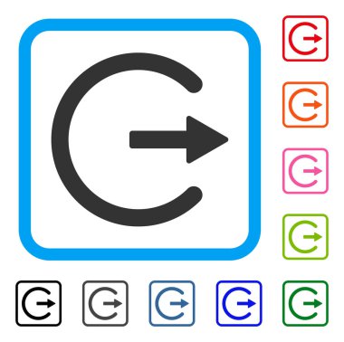 Çıkış simgesini çerçeveli