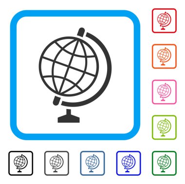 Küresel çerçeveli simgesi