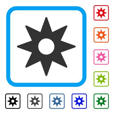 Yeni yıldız etiket simge çerçeveli