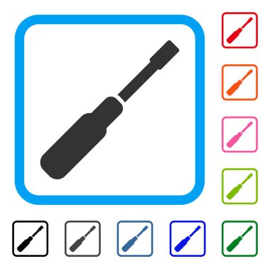 Tornavida simgesi çerçeveli