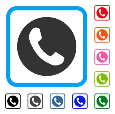 Telefon numarası simge çerçeveli