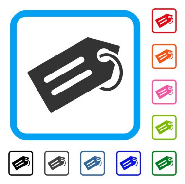 Simge etiketi çerçeveli