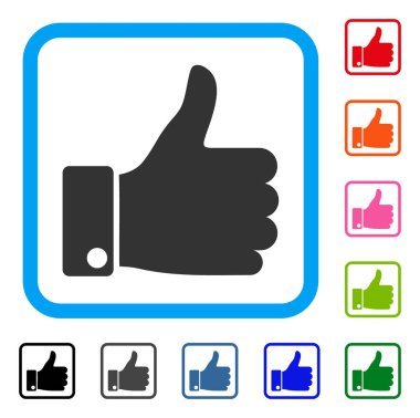 Başparmak yukarı çerçeveli simgesi