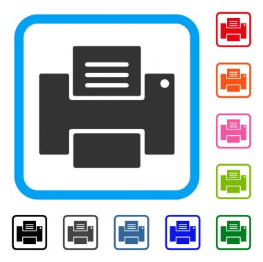 Yazıcı simgesi çerçeveli