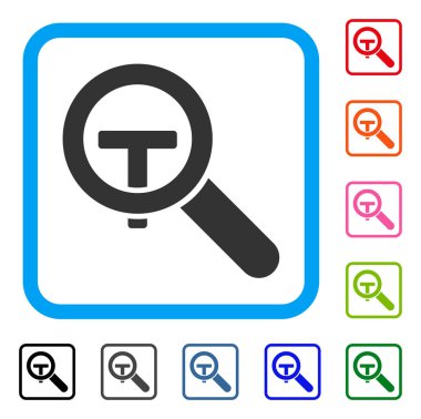 Arama metin simgesini çerçeveli