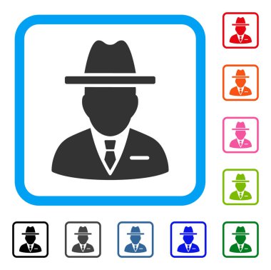 Casus kişi simgesi çerçeveli