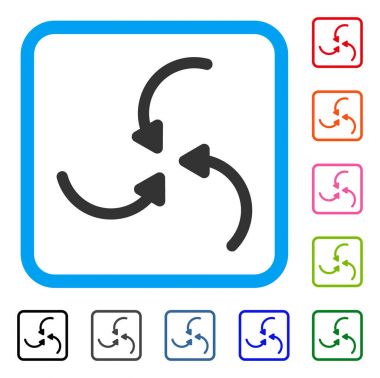 Girdap okları simge çerçeveli