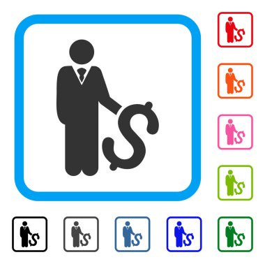 Yatırımcı simgesi çerçeveli