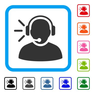 İşletmen iletisi simgesi çerçeveli