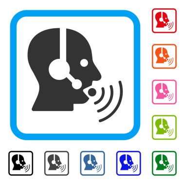 Ses dalgaları konuşurken işleç simgesini çerçeveli