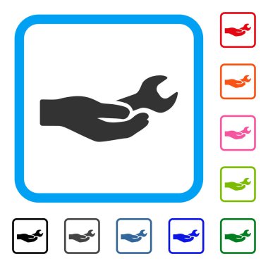 Tamir servisi simgesini çerçeveli