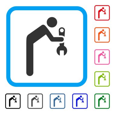 Asker simgesi çerçeveli