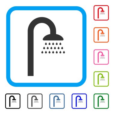 Duş simgesi çerçeveli